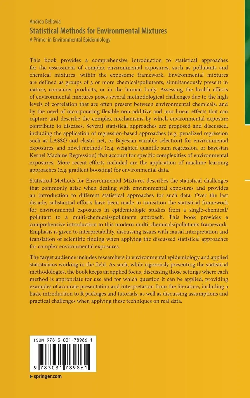 Rückseite: 9783031789861 | Statistical Methods for Environmental Mixtures | Andrea Bellavia | xi