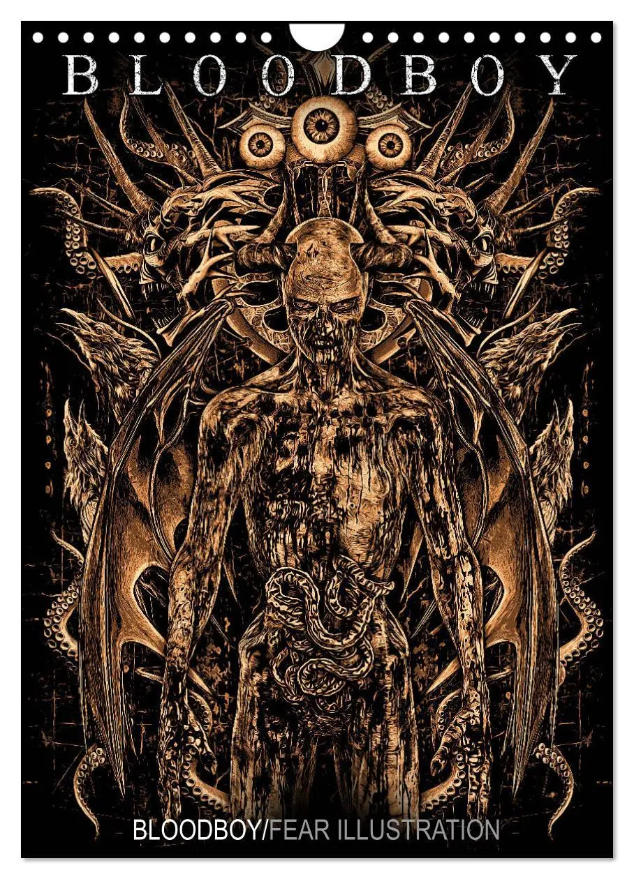 Cover: 9783516439861 | BLOODBOY/FEAR ILLUSTRATION (Wandkalender 2026 DIN A4 hoch),...