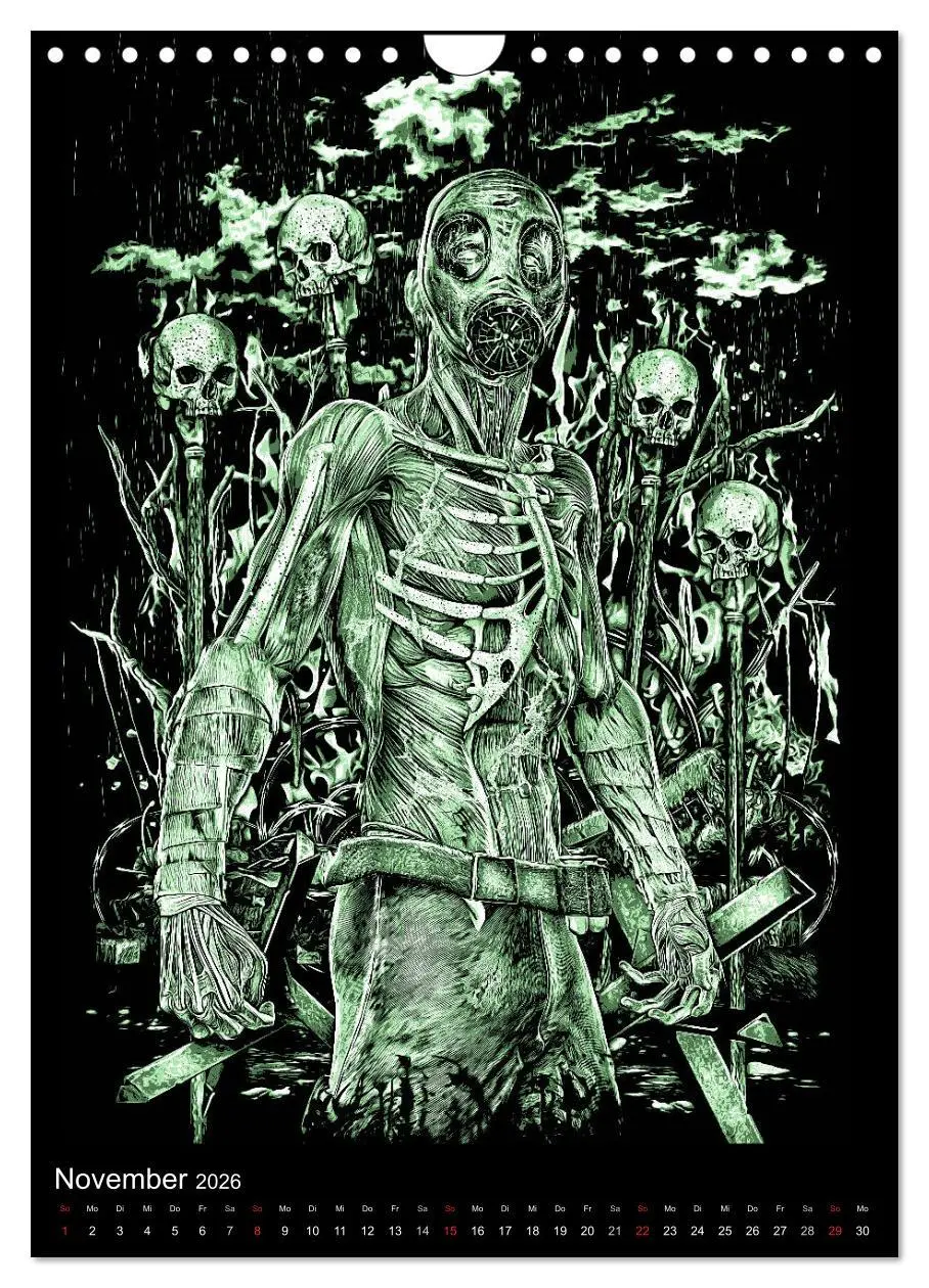 Bild: 9783516439861 | BLOODBOY/FEAR ILLUSTRATION (Wandkalender 2026 DIN A4 hoch),...