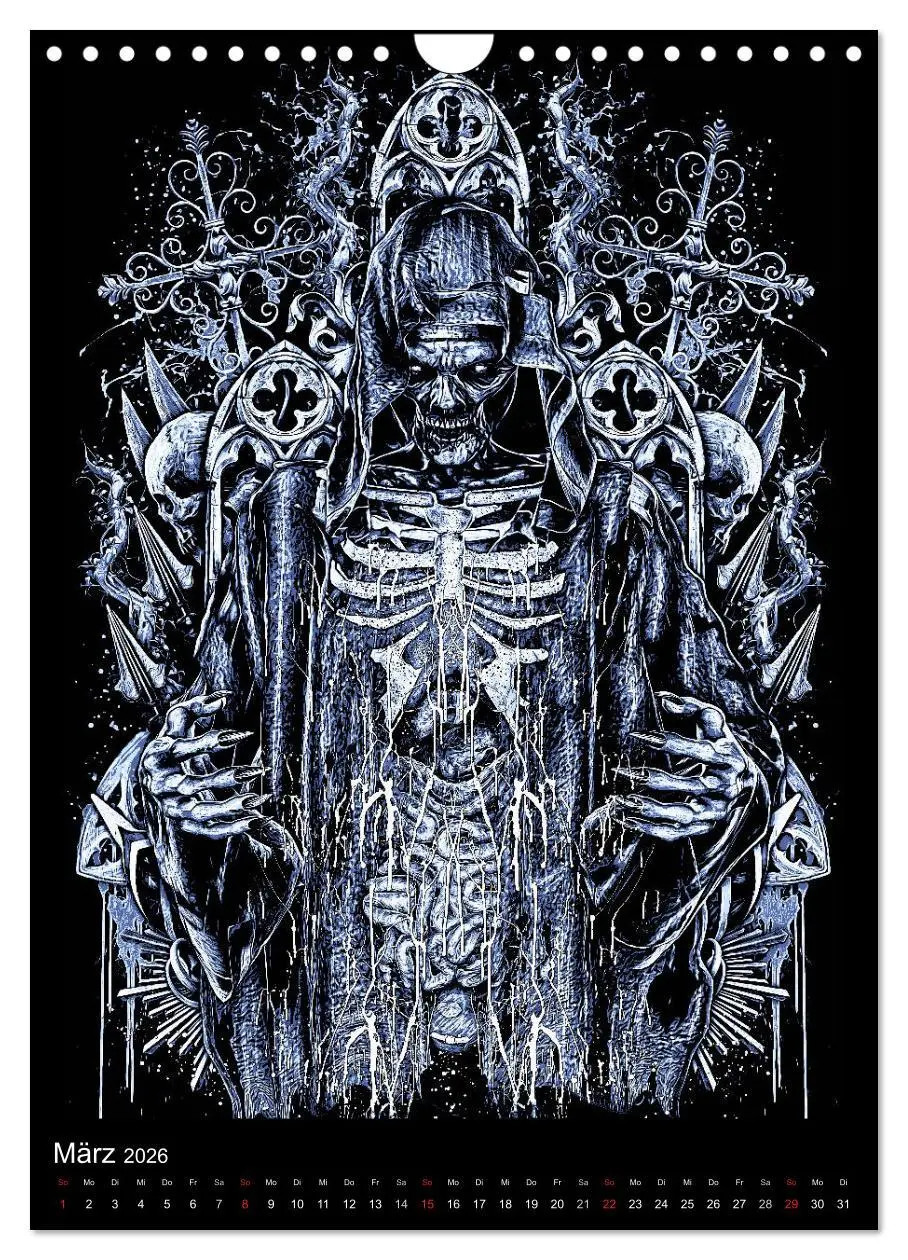 Bild: 9783516439861 | BLOODBOY/FEAR ILLUSTRATION (Wandkalender 2026 DIN A4 hoch),...