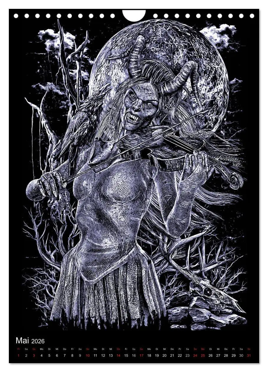 Bild: 9783516439861 | BLOODBOY/FEAR ILLUSTRATION (Wandkalender 2026 DIN A4 hoch),...
