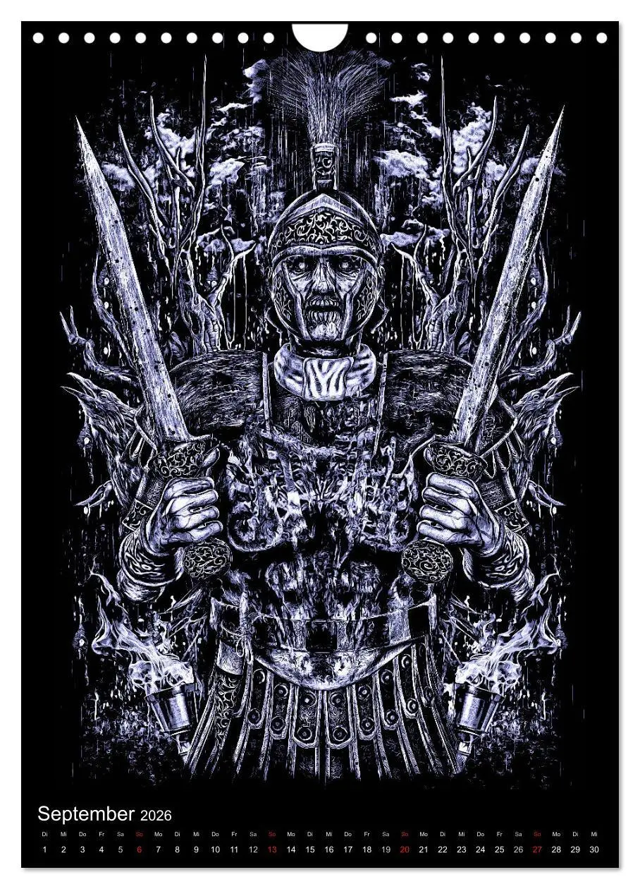 Bild: 9783516439861 | BLOODBOY/FEAR ILLUSTRATION (Wandkalender 2026 DIN A4 hoch),...
