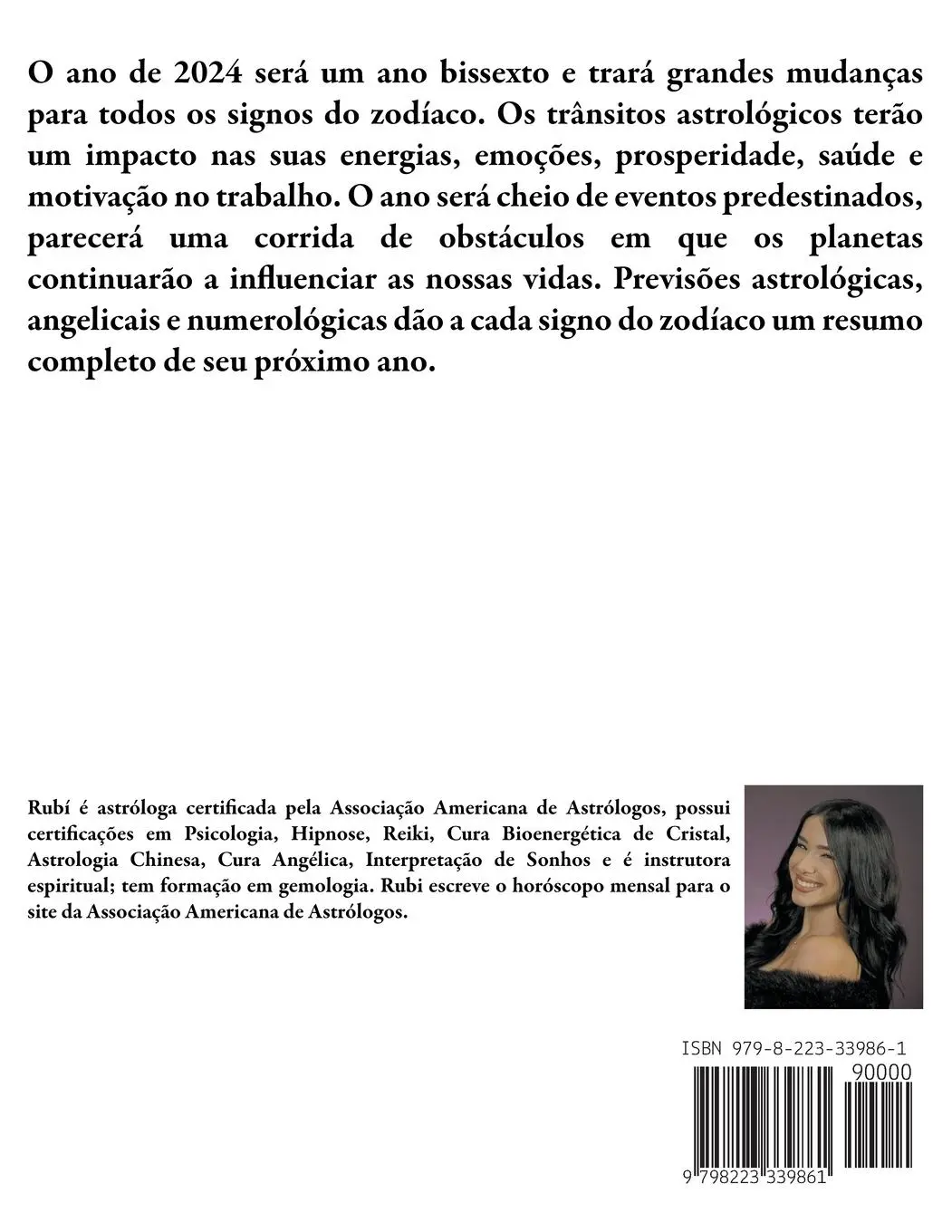 Rückseite: 9798223339861 | Previsões Numerológicas, Angélicas e Astrológicas 2024 | Rubi (u. a.)