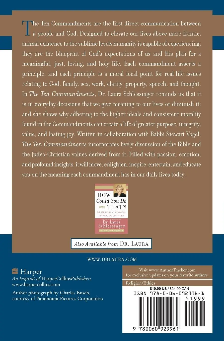 Rückseite: 9780060929961 | The Ten Commandments | The Significance of God's Laws in Everyday Life