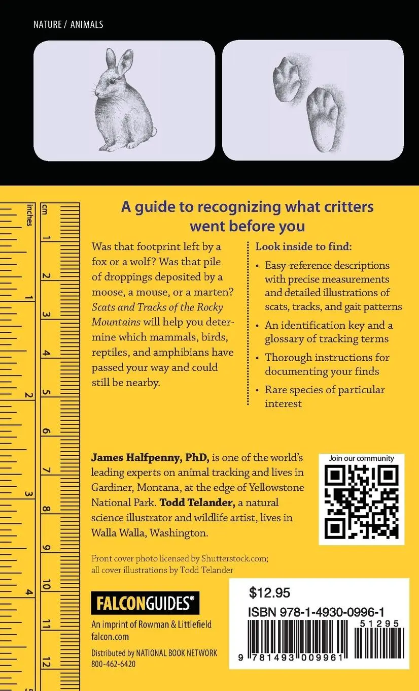 Rückseite: 9781493009961 | Scats and Tracks of the Rocky Mountains | James Halfpenny | Buch