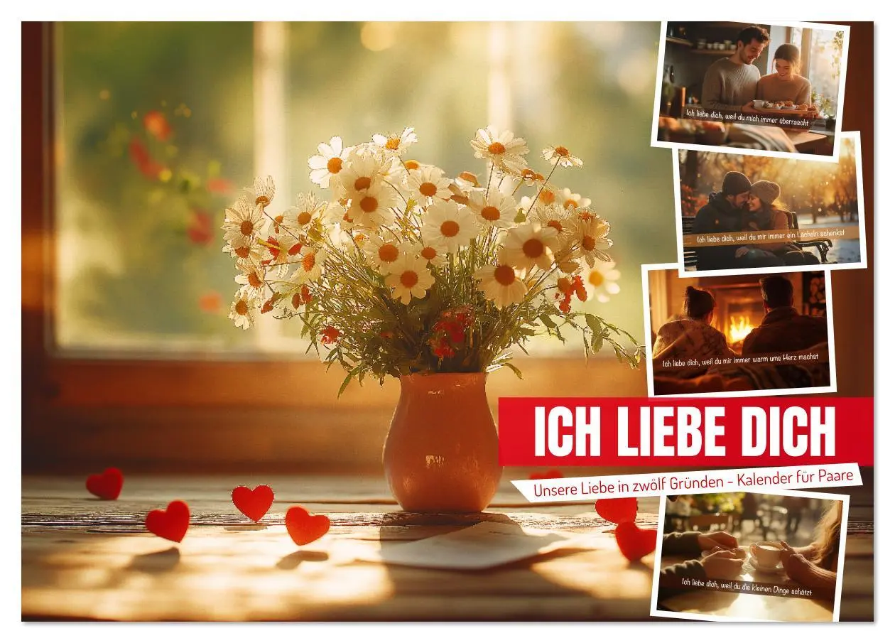 Cover: 9783457339961 | ICH LIEBE DICH - Unsere Liebe in zwölf Gründen (Tischkalender 2026...