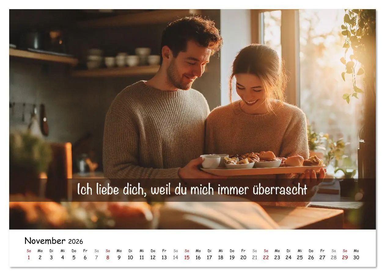 Bild: 9783457339961 | ICH LIEBE DICH - Unsere Liebe in zwölf Gründen (Tischkalender 2026...