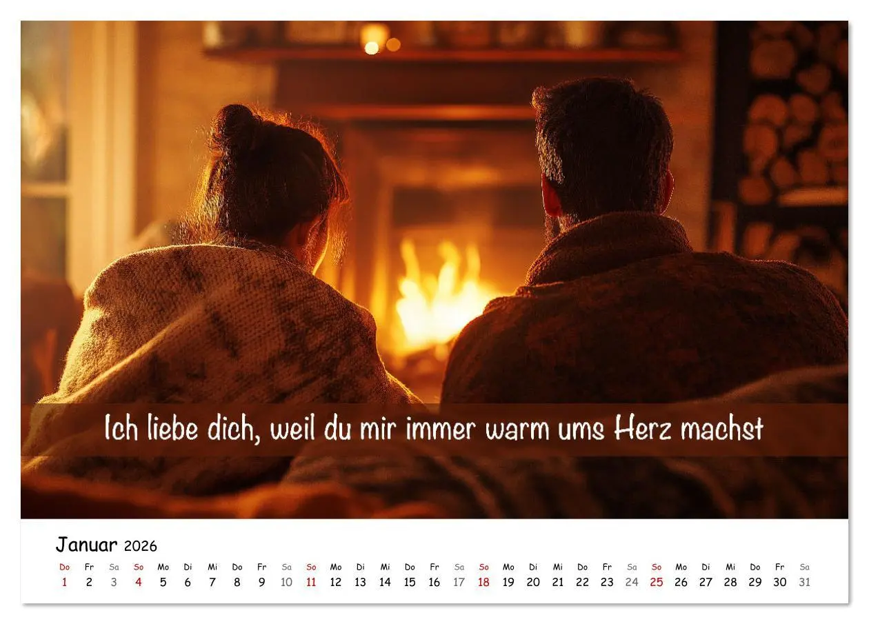 Bild: 9783457339961 | ICH LIEBE DICH - Unsere Liebe in zwölf Gründen (Tischkalender 2026...