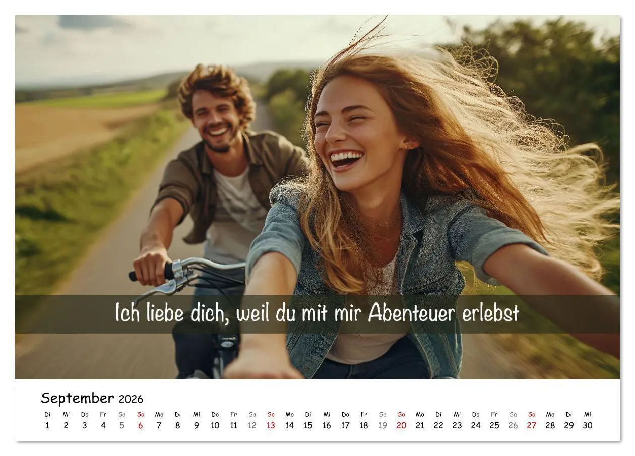 Bild: 9783457339961 | ICH LIEBE DICH - Unsere Liebe in zwölf Gründen (Tischkalender 2026...
