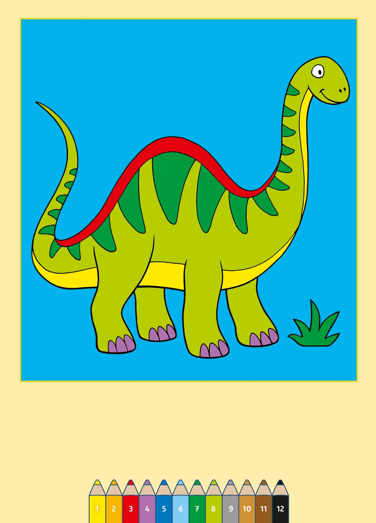 Bild: 9783473489961 | Malen nach Zahlen ab 3 Jahren: Dinosaurier | Simone Pahl | Broschüre