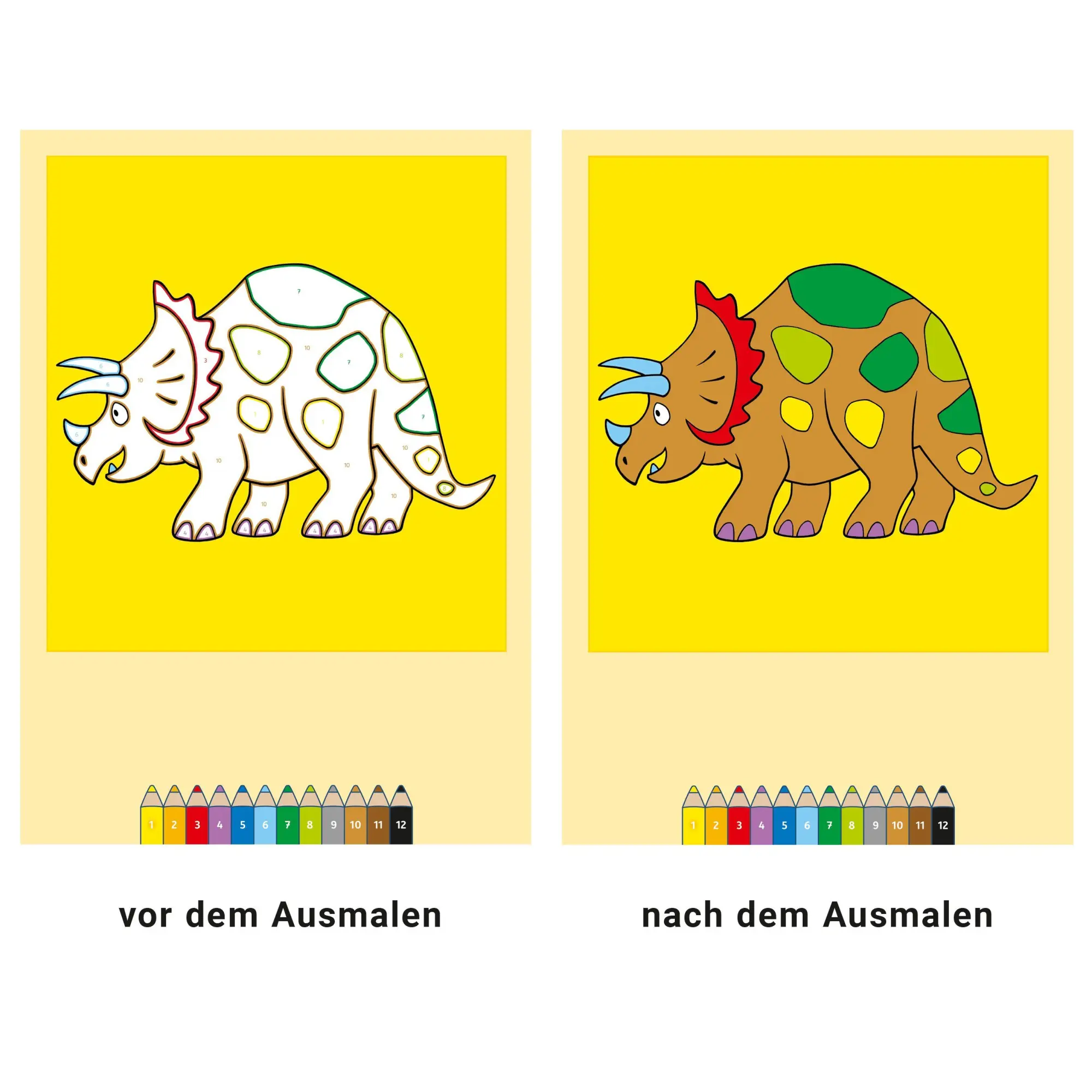 Bild: 9783473489961 | Malen nach Zahlen ab 3 Jahren: Dinosaurier | Simone Pahl | Broschüre