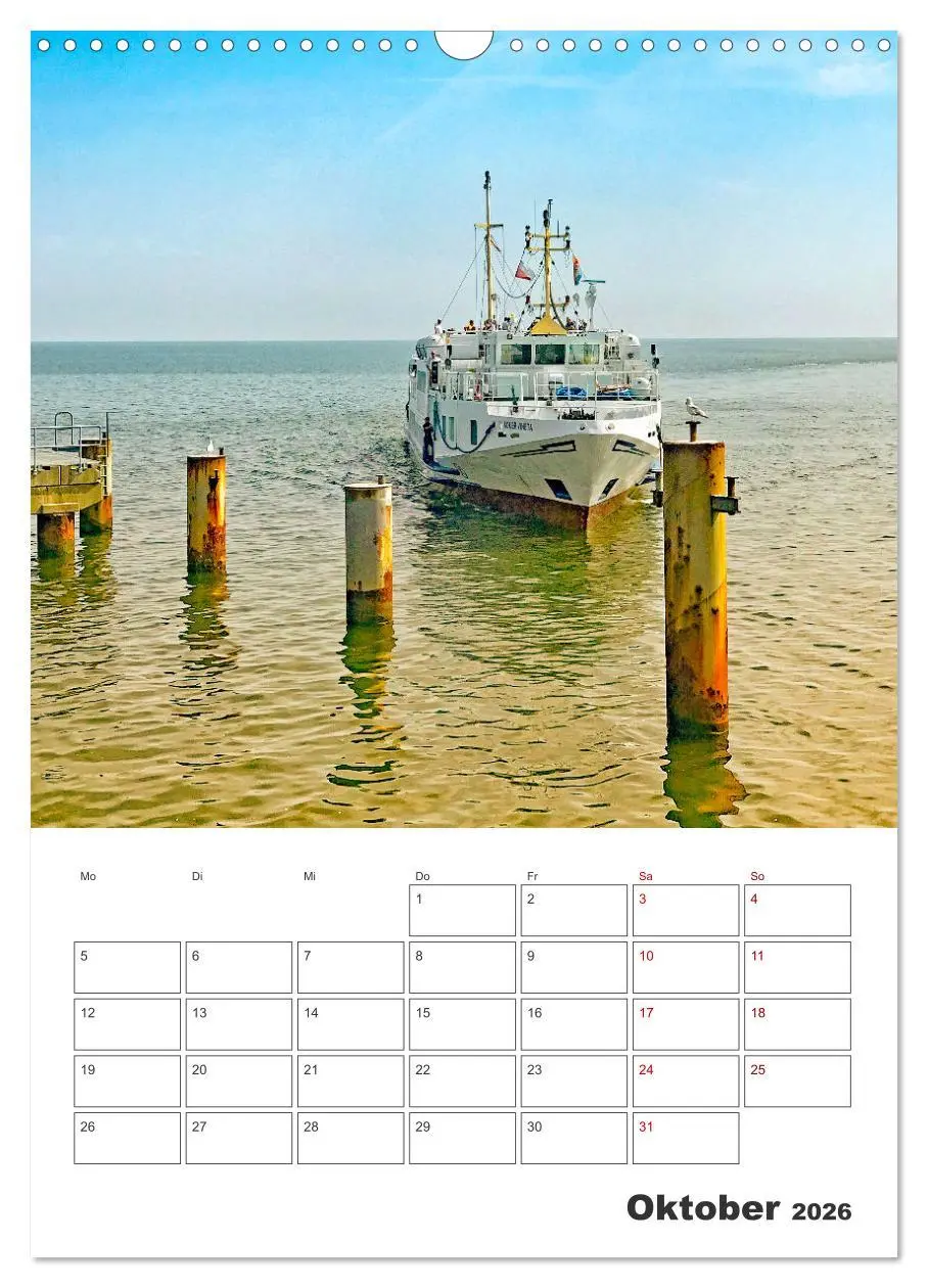 Bild: 9783516359961 | Usedom - Terminplaner (Wandkalender 2026 DIN A3 hoch), CALVENDO...