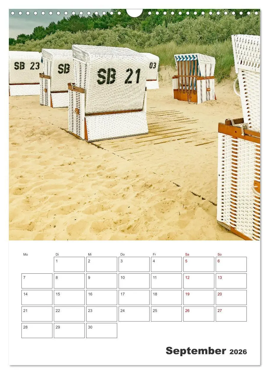 Bild: 9783516359961 | Usedom - Terminplaner (Wandkalender 2026 DIN A3 hoch), CALVENDO...