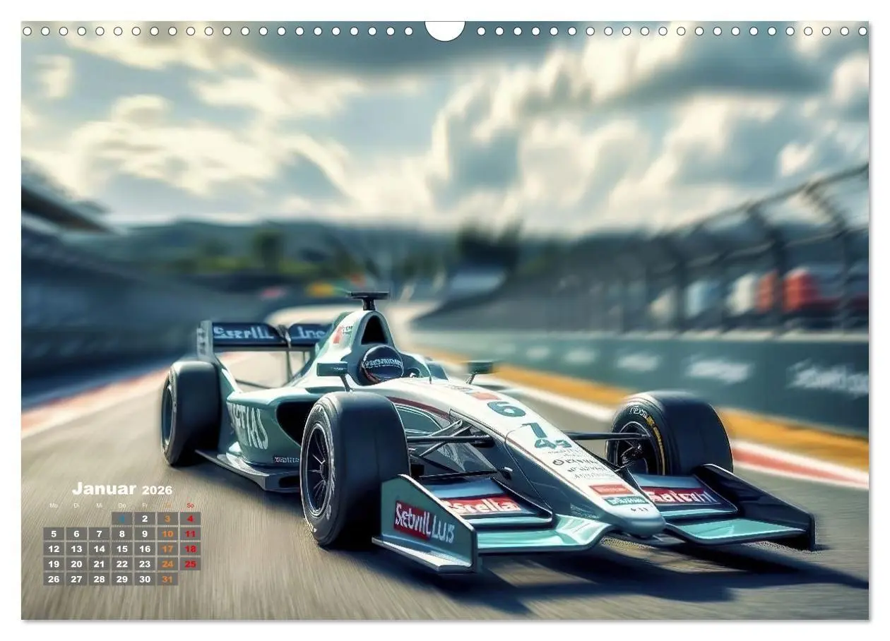 Bild: 9783516669961 | Formel E, Strom, Speed und Sieg (Wandkalender 2026 DIN A3 quer),...