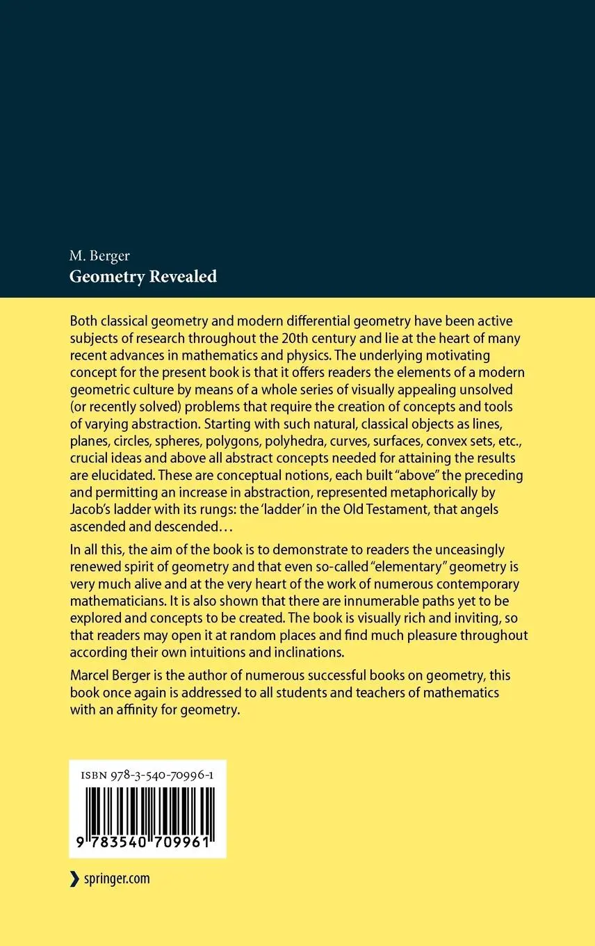 Rückseite: 9783540709961 | Geometry Revealed | A Jacob's Ladder to Modern Higher Geometry | Buch
