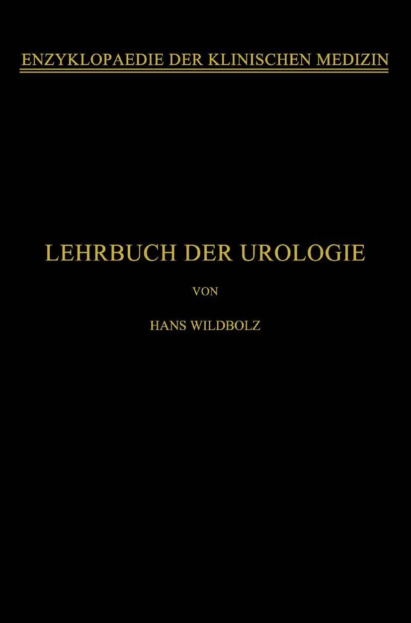 Cover: 9783662269961 | Lehrbuch der Urologie | Hans Wildbolz | Taschenbuch | viii | Deutsch