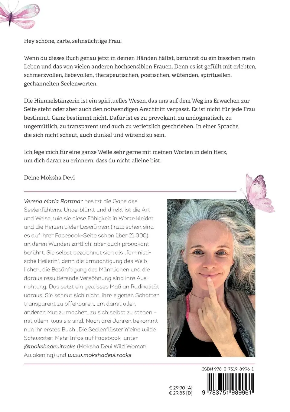 Rückseite: 9783751989961 | Die Himmelstänzerin | Poetische Medizin für sensible Frauen | Rottmar