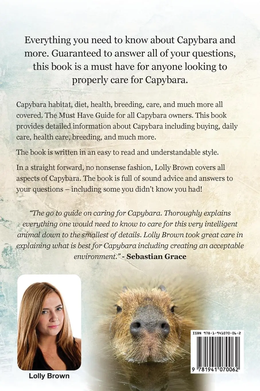 Rückseite: 9781941070062 | Capybara. Facts &amp; Information | Lolly Brown | Taschenbuch | Englisch