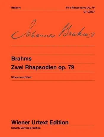 Cover: 9783850550062 | Zwei Rhapsodien | Johannes Brahms | Buch | 32 S. | Deutsch | 2001