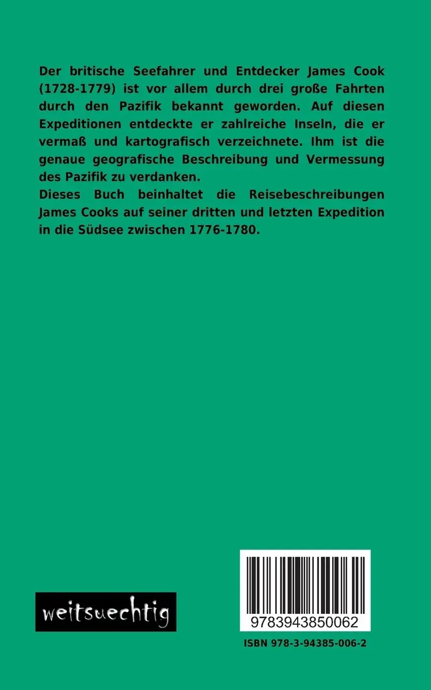 Rückseite: 9783943850062 | Tagebuch einer Entdeckungsreise nach der Südsee in den Jahren 1776...
