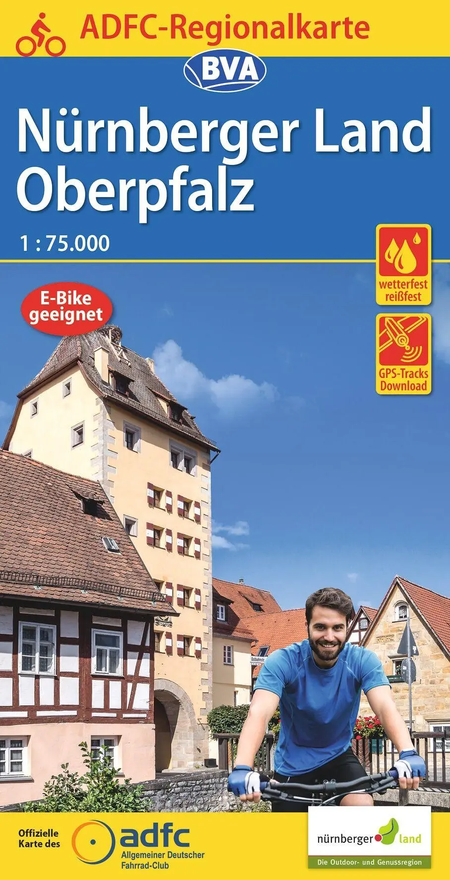 Cover: 9783969900062 | ADFC-Regionalkarte Nürnberger Land/ Oberpfalz, 1:75.000, mit...