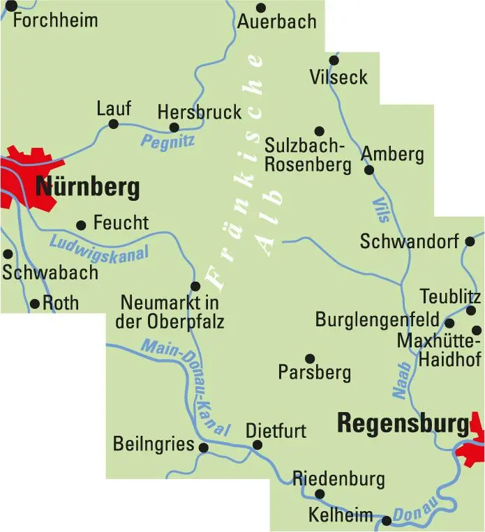 Rückseite: 9783969900062 | ADFC-Regionalkarte Nürnberger Land/ Oberpfalz, 1:75.000, mit...