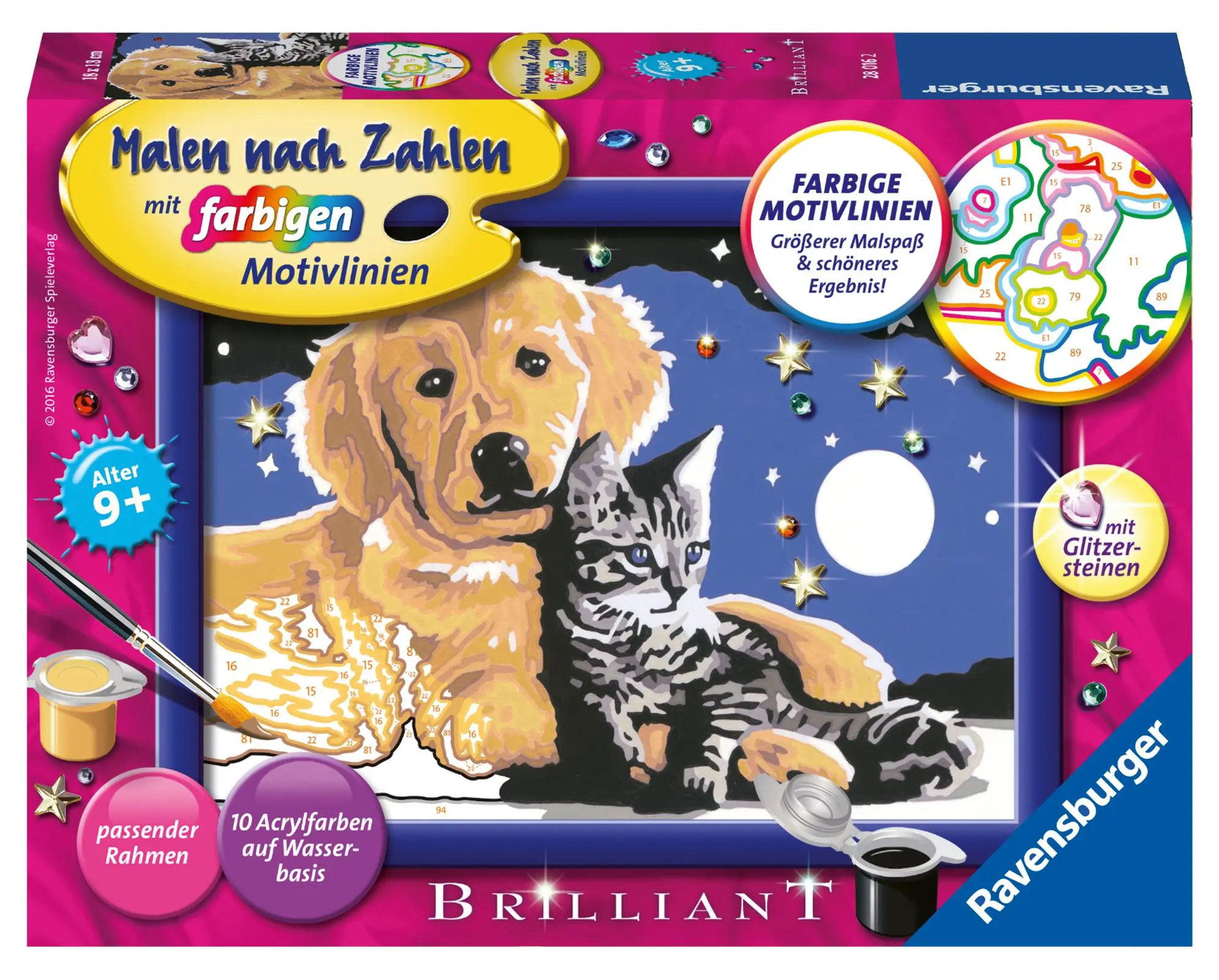 Cover: 4005556280162 | Funkelnder Sternenhimmel, Brilliant. Malen nach Zahlen Sonderserie E