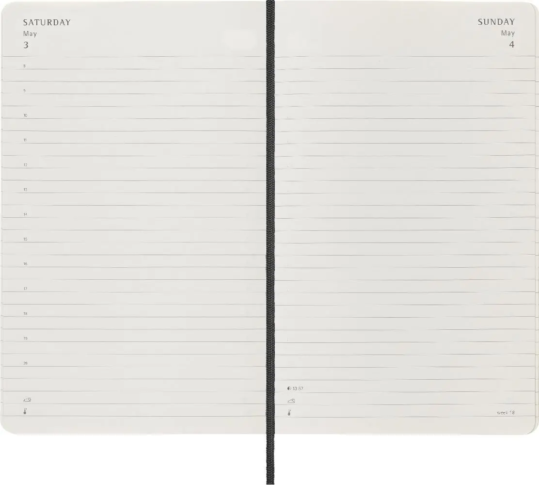 Bild: 8056999270162 | Moleskine 12 Monate Tagesnotizkalender 2025, L/A5 | Buch | 400 S.
