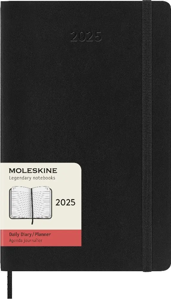 Bild: 8056999270162 | Moleskine 12 Monate Tagesnotizkalender 2025, L/A5 | Buch | 400 S.