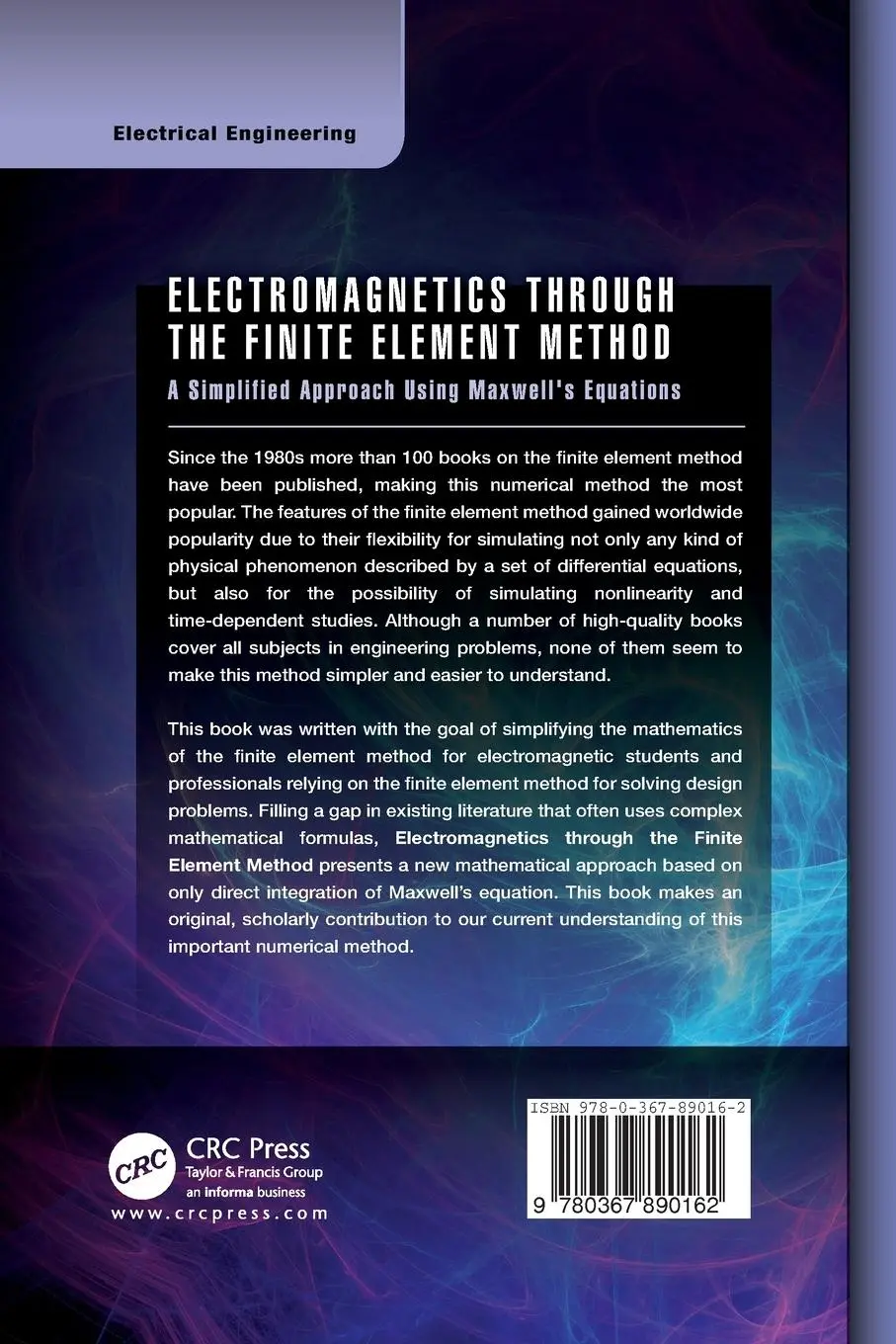 Rückseite: 9780367890162 | Electromagnetics through the Finite Element Method | Cardoso | Buch