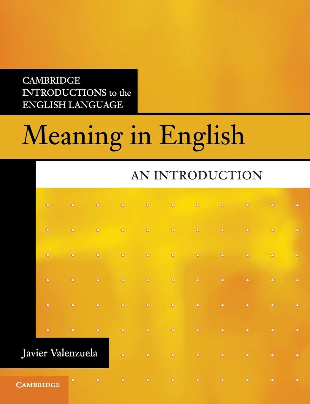 Cover: 9781107480162 | Meaning in English | Javier Valenzuela | Taschenbuch | Englisch | 2019