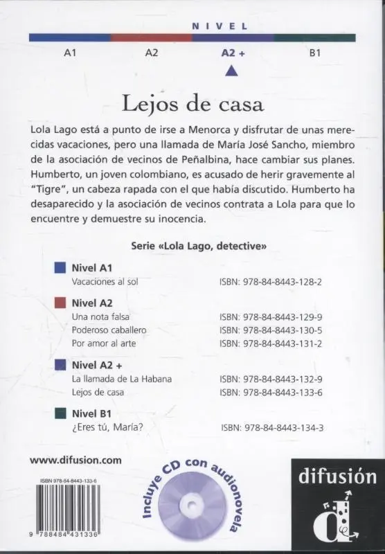 Rückseite: 9783125620162 | Lejos de casa. Lektüre mit Audios online | Lourdes Miquel (u. a.)