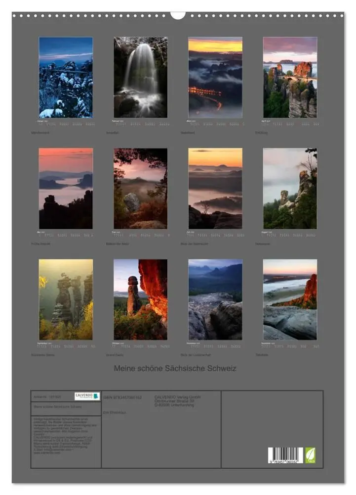 Bild: 9783457060162 | Meine schöne Sächsische Schweiz (Wandkalender 2025 DIN A2 hoch),...