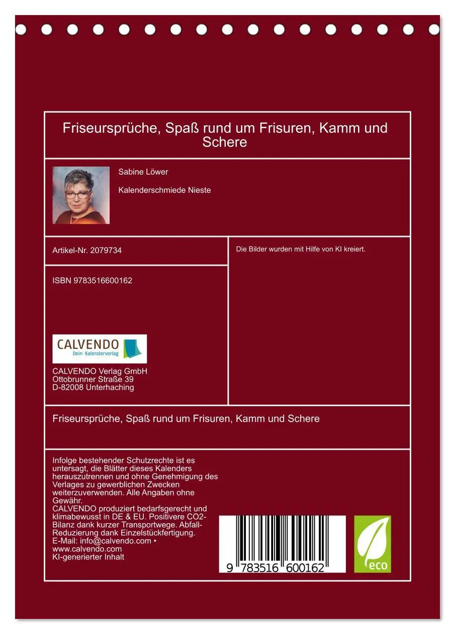 Bild: 9783516600162 | Friseursprüche, Spaß rund um Frisuren, Kamm und Schere...