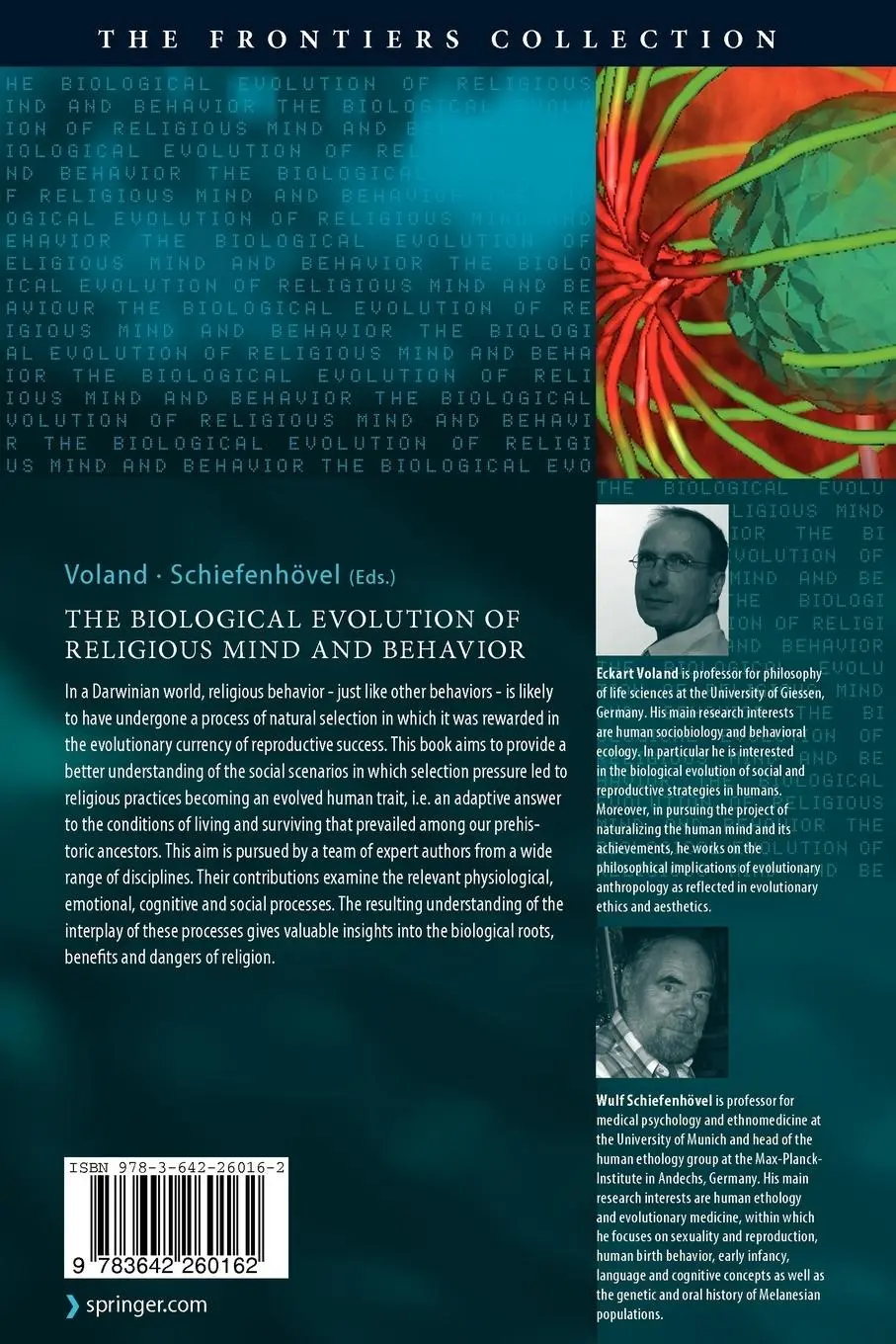 Rückseite: 9783642260162 | The Biological Evolution of Religious Mind and Behavior | Taschenbuch