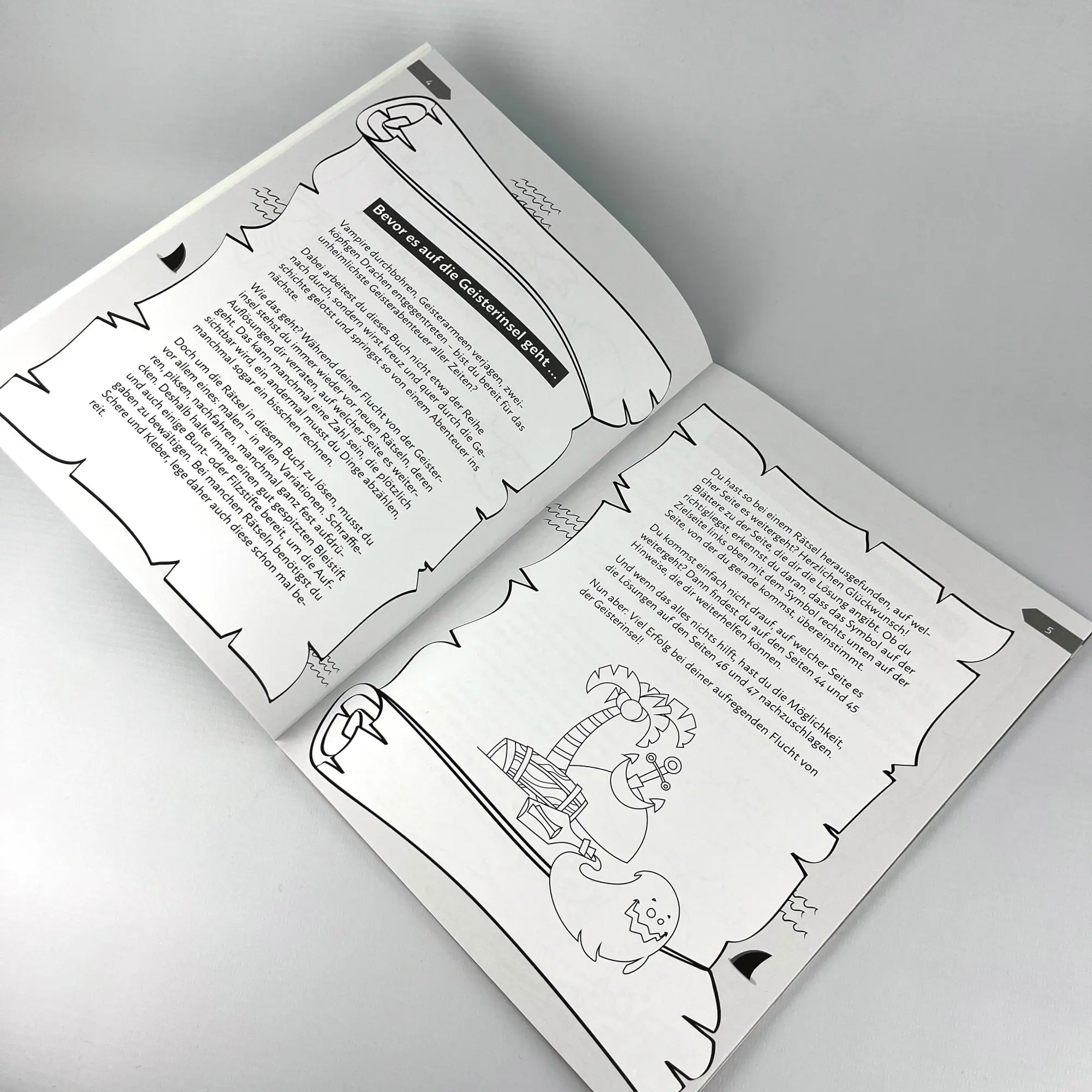 Bild: 9783742320162 | Dein Escape-Room-Malbuch - Flucht von der Geisterinsel | Emma Hegemann