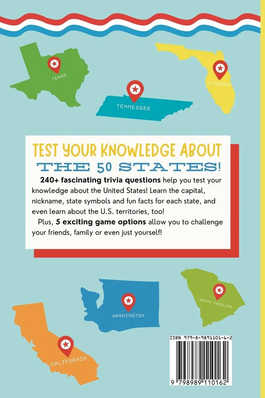 Rückseite: 9798989110162 | United States Trivia for Kids | Elizabeth James | Taschenbuch | 2024