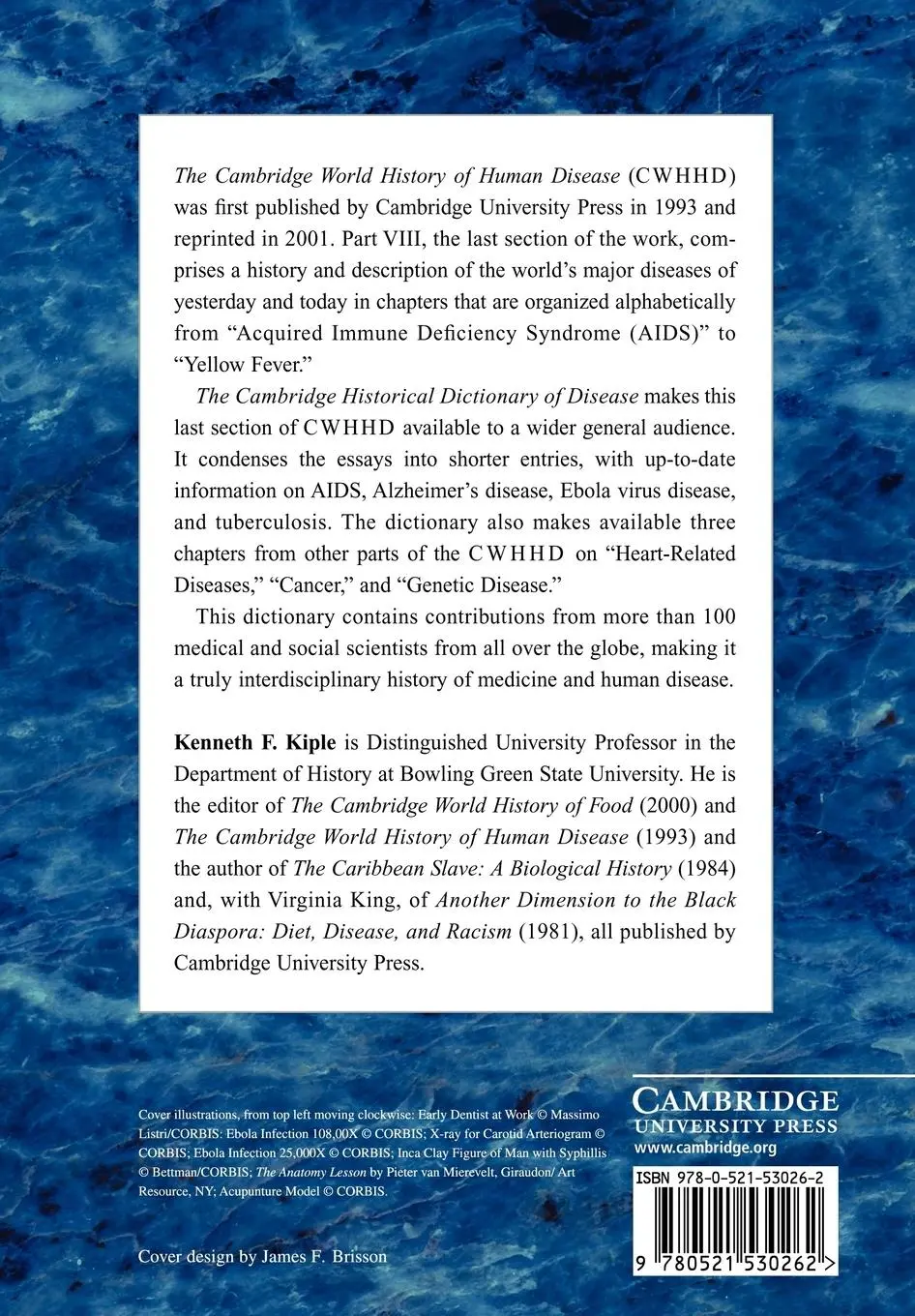 Rückseite: 9780521530262 | The Cambridge Historical Dictionary of Disease | Kenneth F. Kiple
