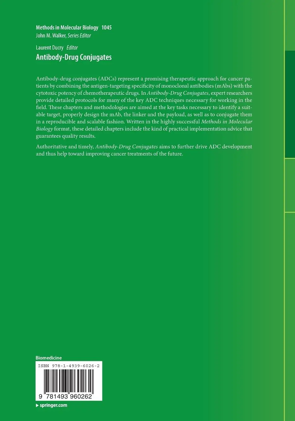 Rückseite: 9781493960262 | Antibody-Drug Conjugates | Laurent Ducry | Taschenbuch | x | Englisch