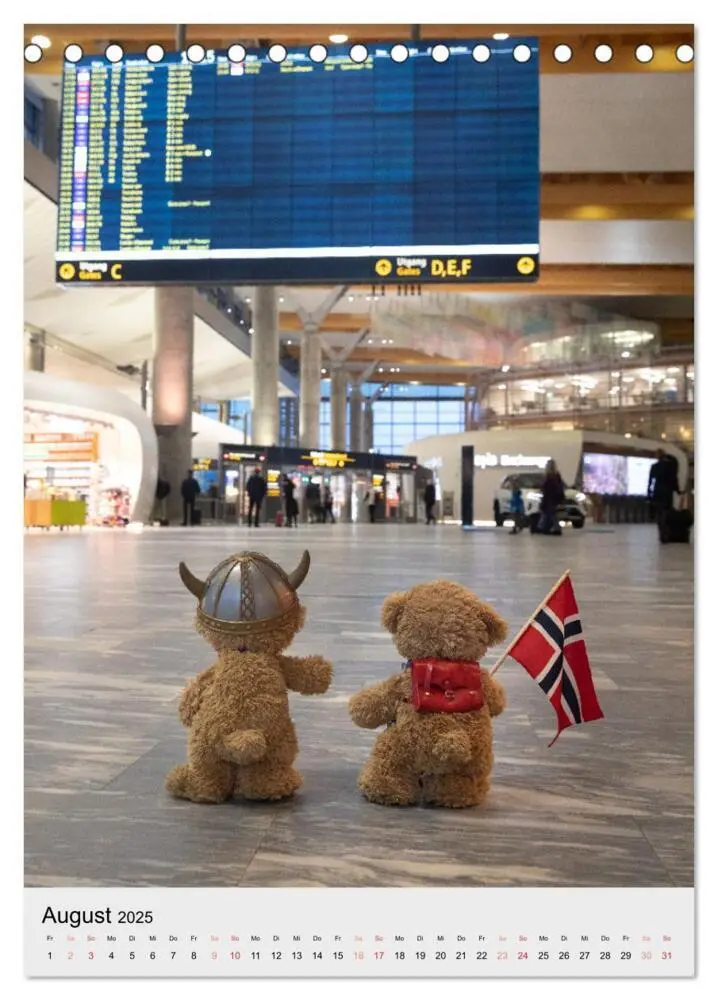 Bild: 9783435890262 | Travelling Teddy liebt es Bunt (Tischkalender 2025 DIN A5 hoch),...