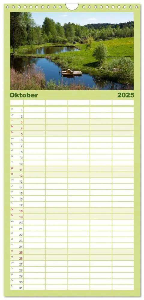 Bild: 9783457120262 | Familienplaner 2025 - Litauens Schönheiten mit 5 Spalten...