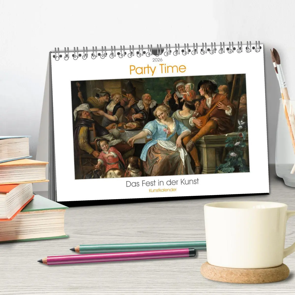 Bild: 9783457290262 | Party Time - Das Fest in der Kunst Kunstkalender (Tischkalender...