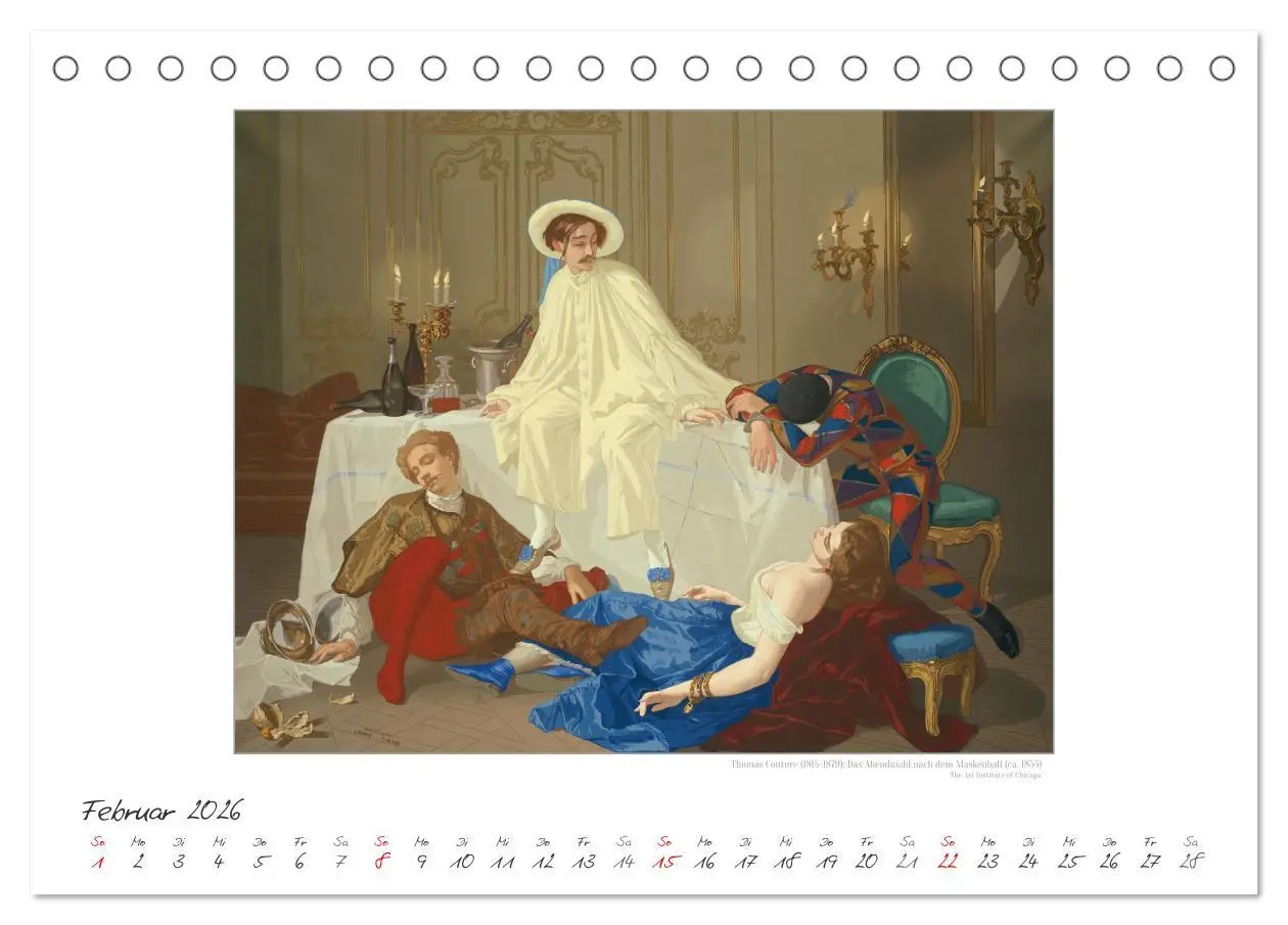Bild: 9783457290262 | Party Time - Das Fest in der Kunst Kunstkalender (Tischkalender...