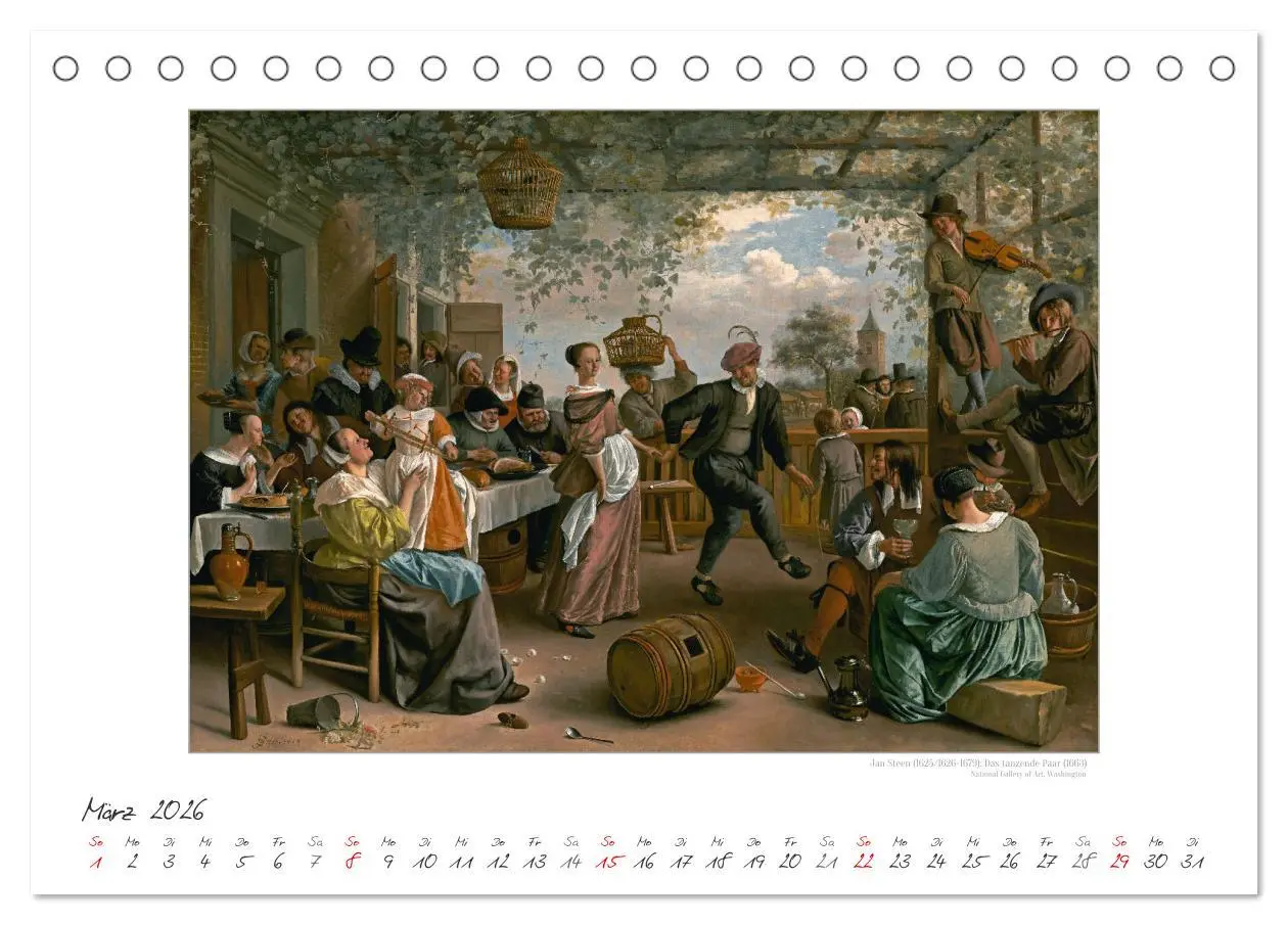 Bild: 9783457290262 | Party Time - Das Fest in der Kunst Kunstkalender (Tischkalender...