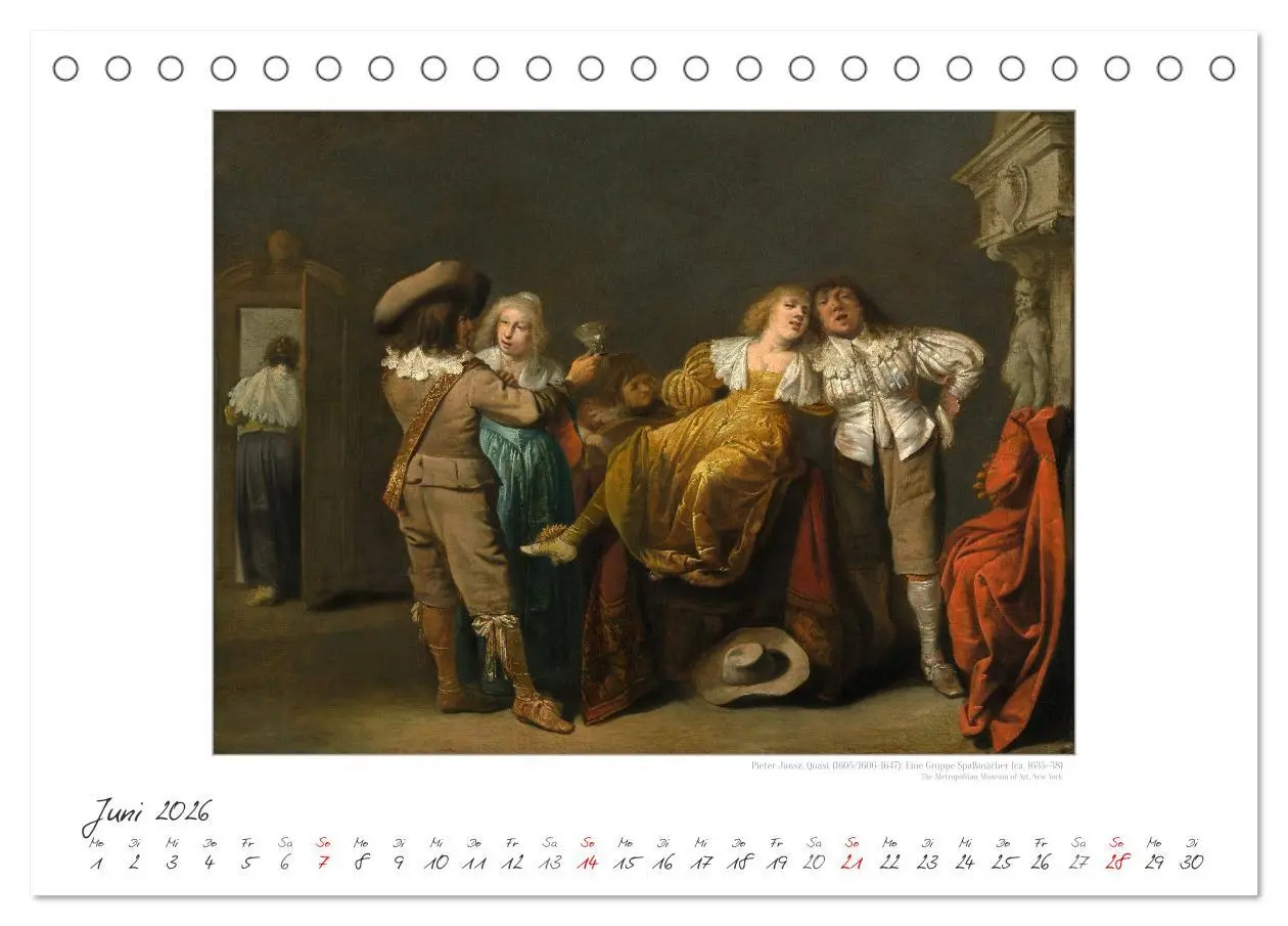 Bild: 9783457290262 | Party Time - Das Fest in der Kunst Kunstkalender (Tischkalender...