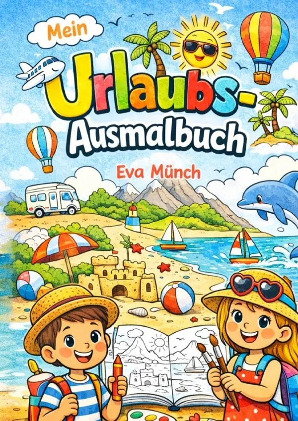 Cover: 9783565340262 | Urlaubs - Ausmalbuch für Kinder ab 5 Jahren | Eva Münch | Taschenbuch