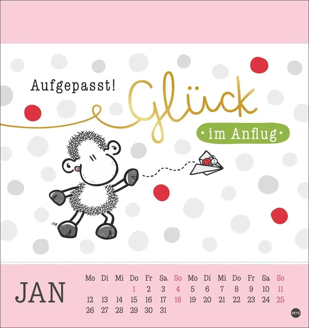 Bild: 9783756410262 | sheepworld Postkartenkalender 2026 | Heye | Kalender | Spiralbindung