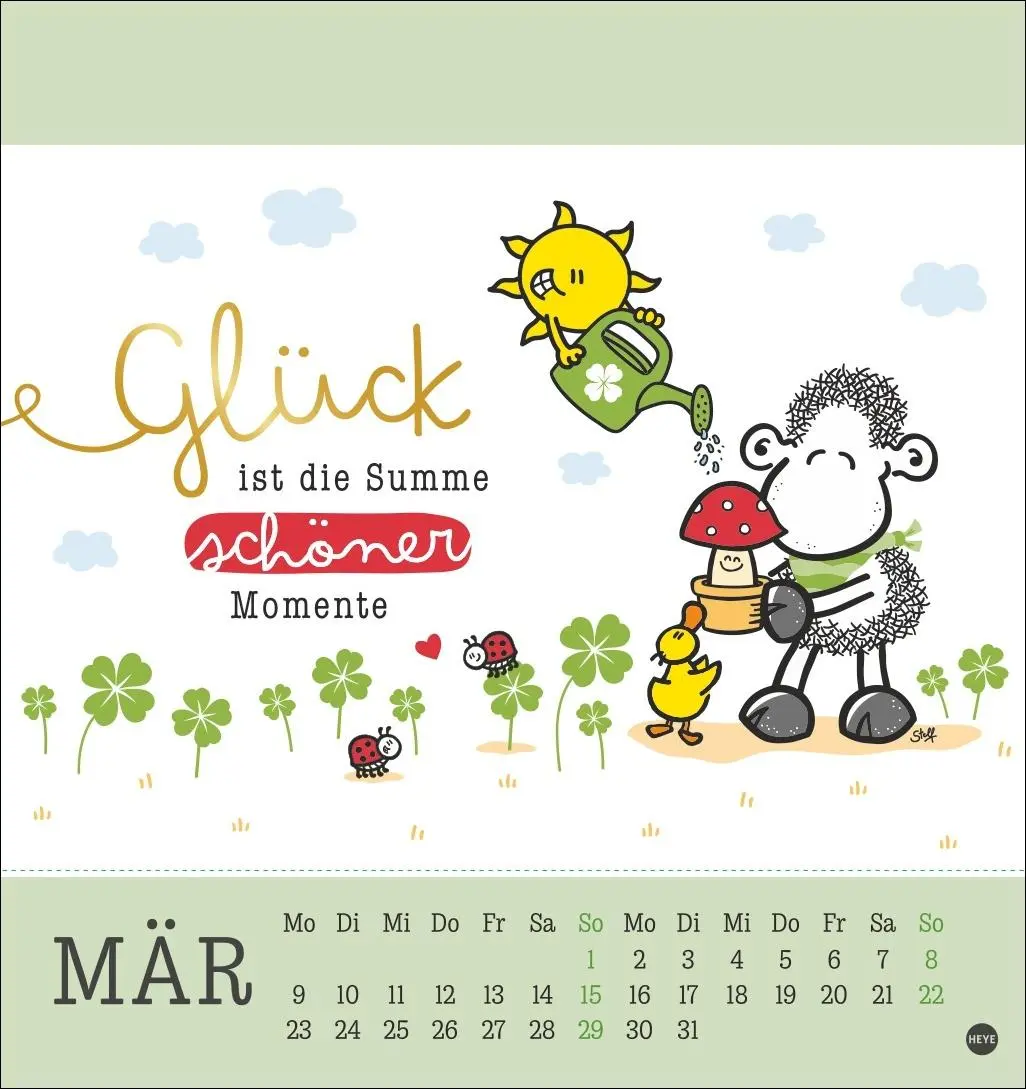 Bild: 9783756410262 | sheepworld Postkartenkalender 2026 | Heye | Kalender | Spiralbindung