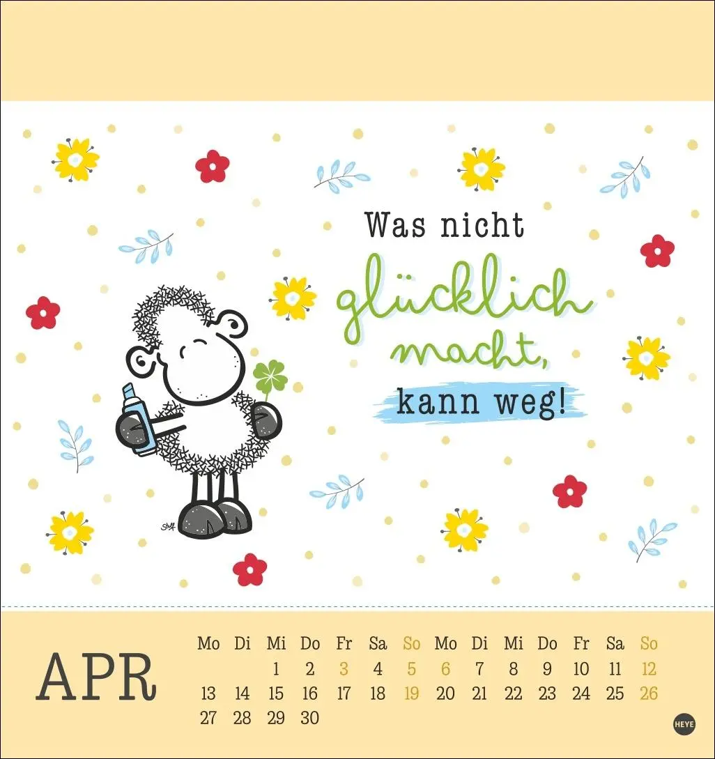 Bild: 9783756410262 | sheepworld Postkartenkalender 2026 | Heye | Kalender | Spiralbindung