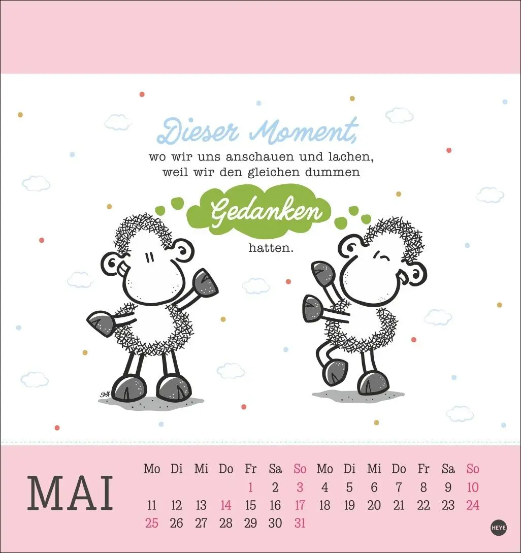 Bild: 9783756410262 | sheepworld Postkartenkalender 2026 | Heye | Kalender | Spiralbindung
